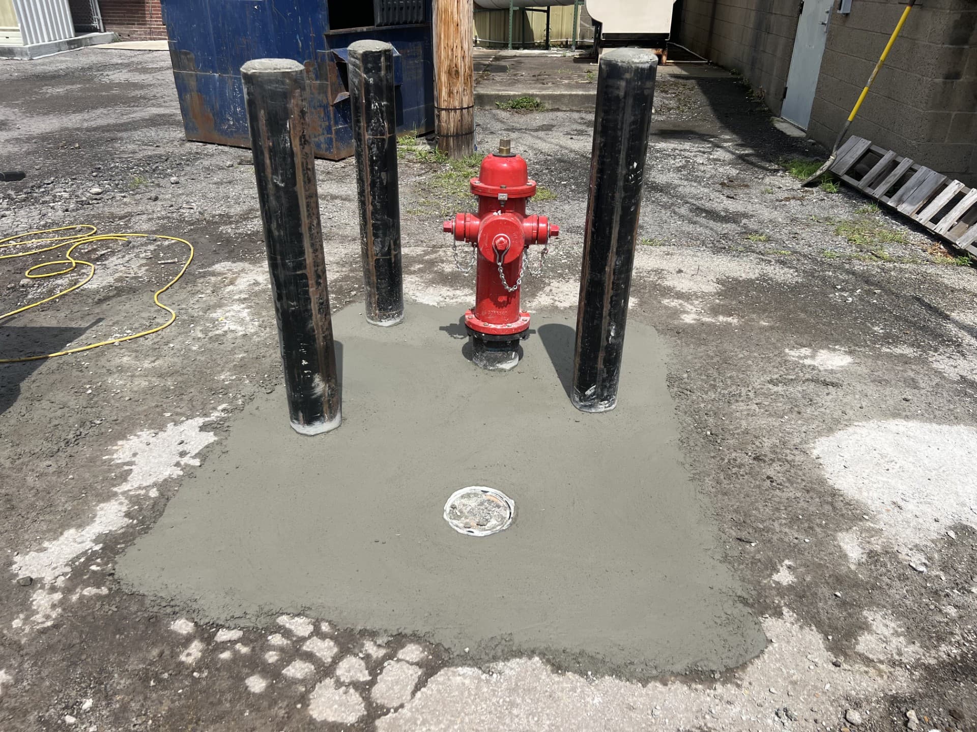 Water line and hydrant work by Champion Plumbing